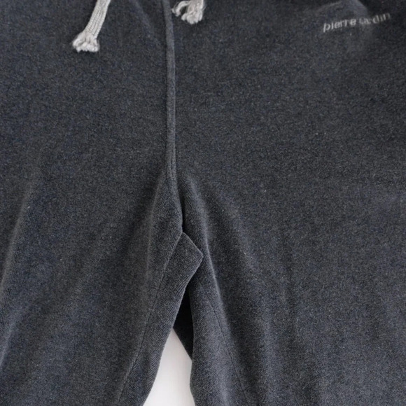 Vintage Pierre Cardin Graphite Gray Velour Jogger  Pants Large - Picture 10 of 15